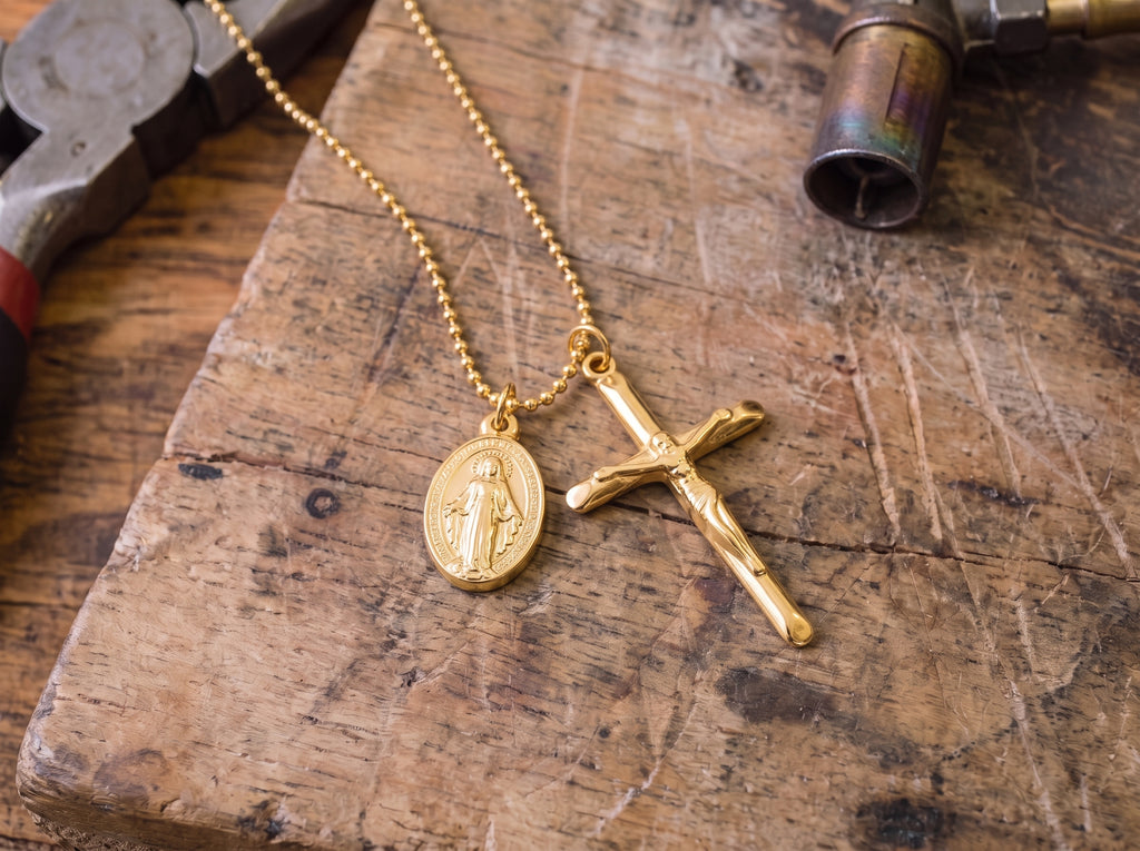 The Virgin Mary Titanium Medallion — Father Gabriel's Final Collection