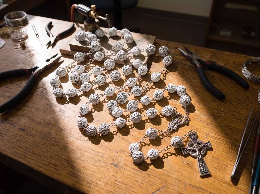 The White Rose Rosary — Father Gabriel's Final Collection