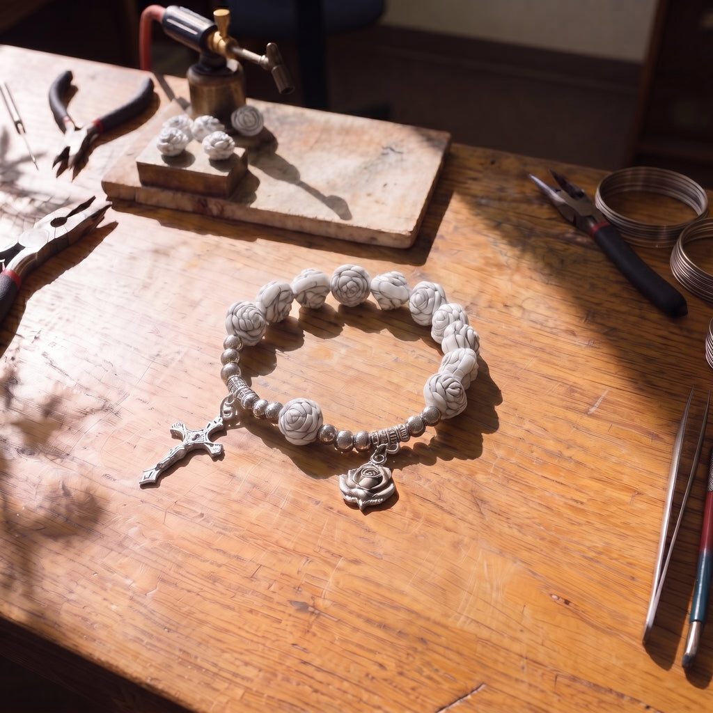The White Rose Rosary — Father Gabriel's Final Collection
